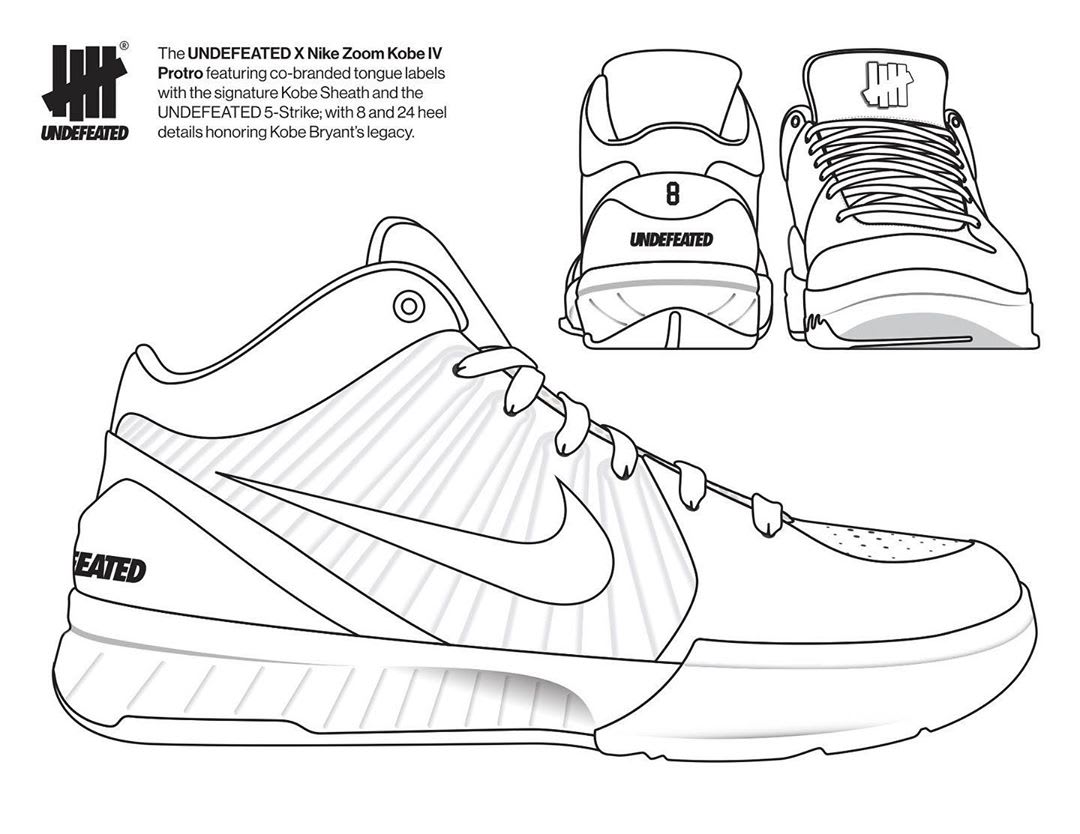 kobe bryant shoes drawing