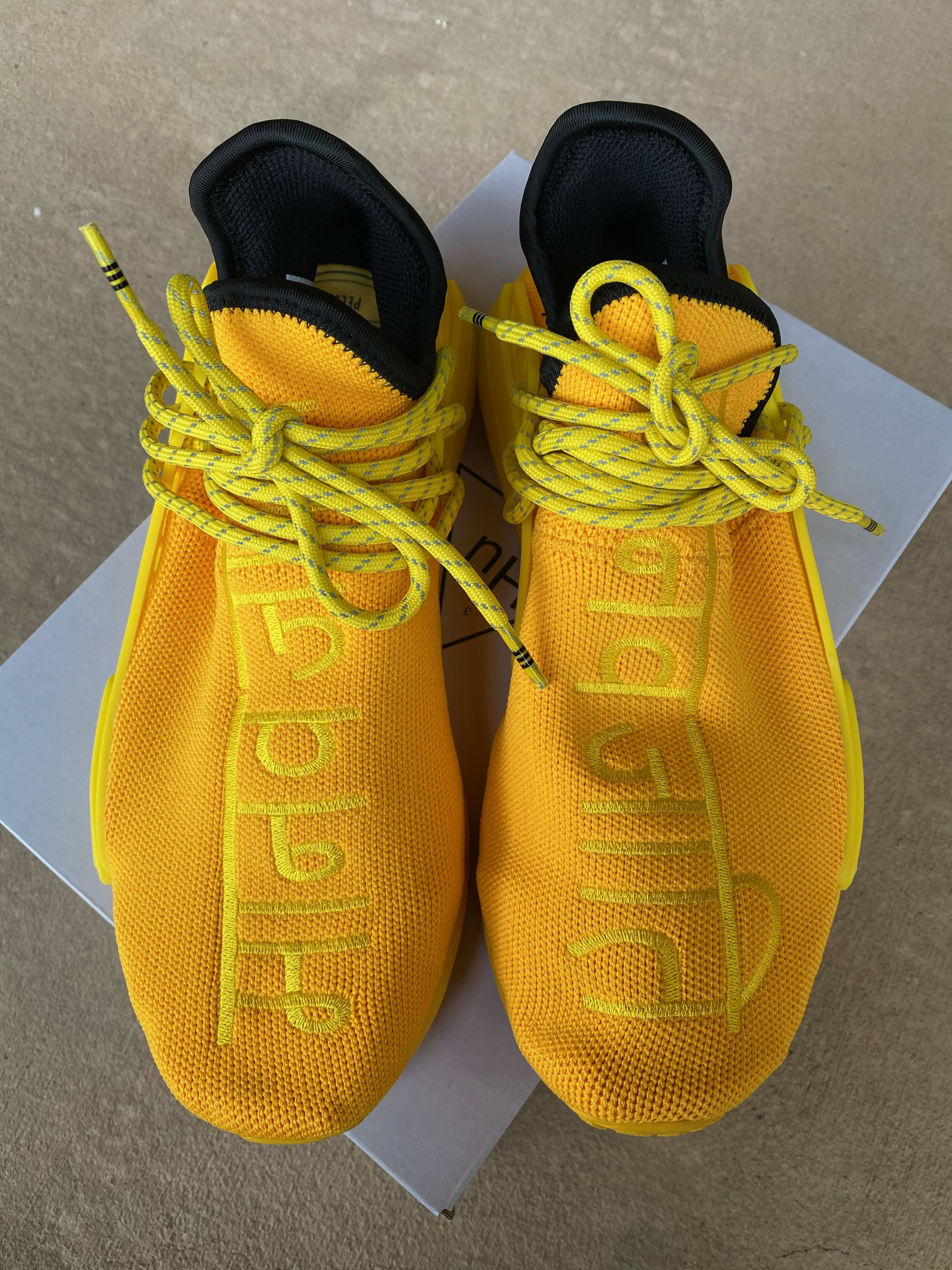 pharrell yellow shoes