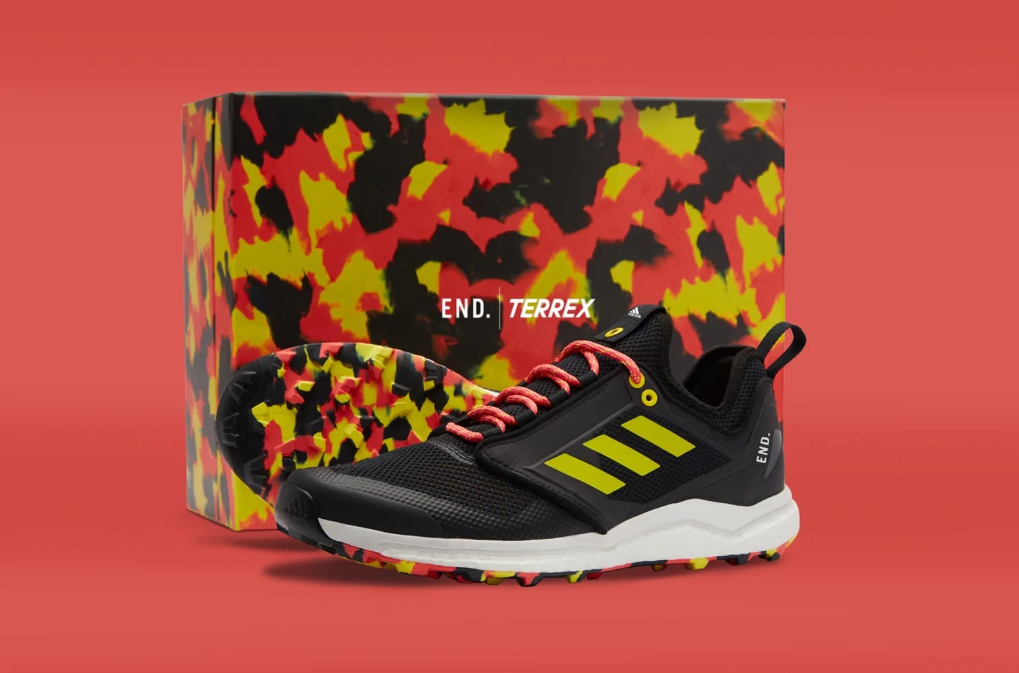 combustible casual calcio End. x Adidas Consortium Terrex Agravic XT 'Black/Red' F35785 Release Date  | Sole Collector