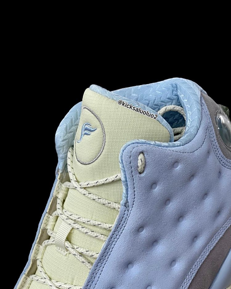 SoleFly x Air Jordan 13 XIII UNC Release Date Tongue