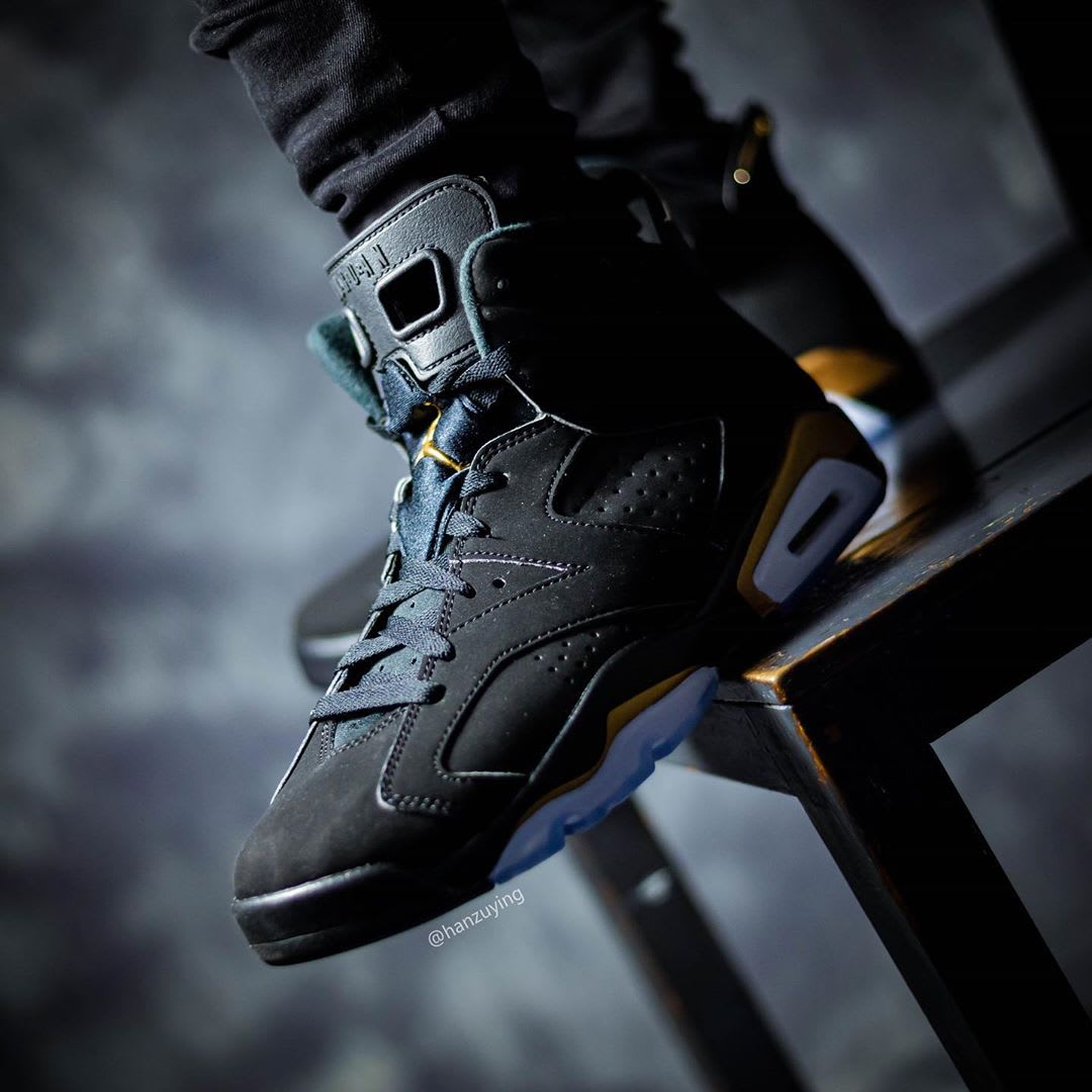 black and gold retro 6s