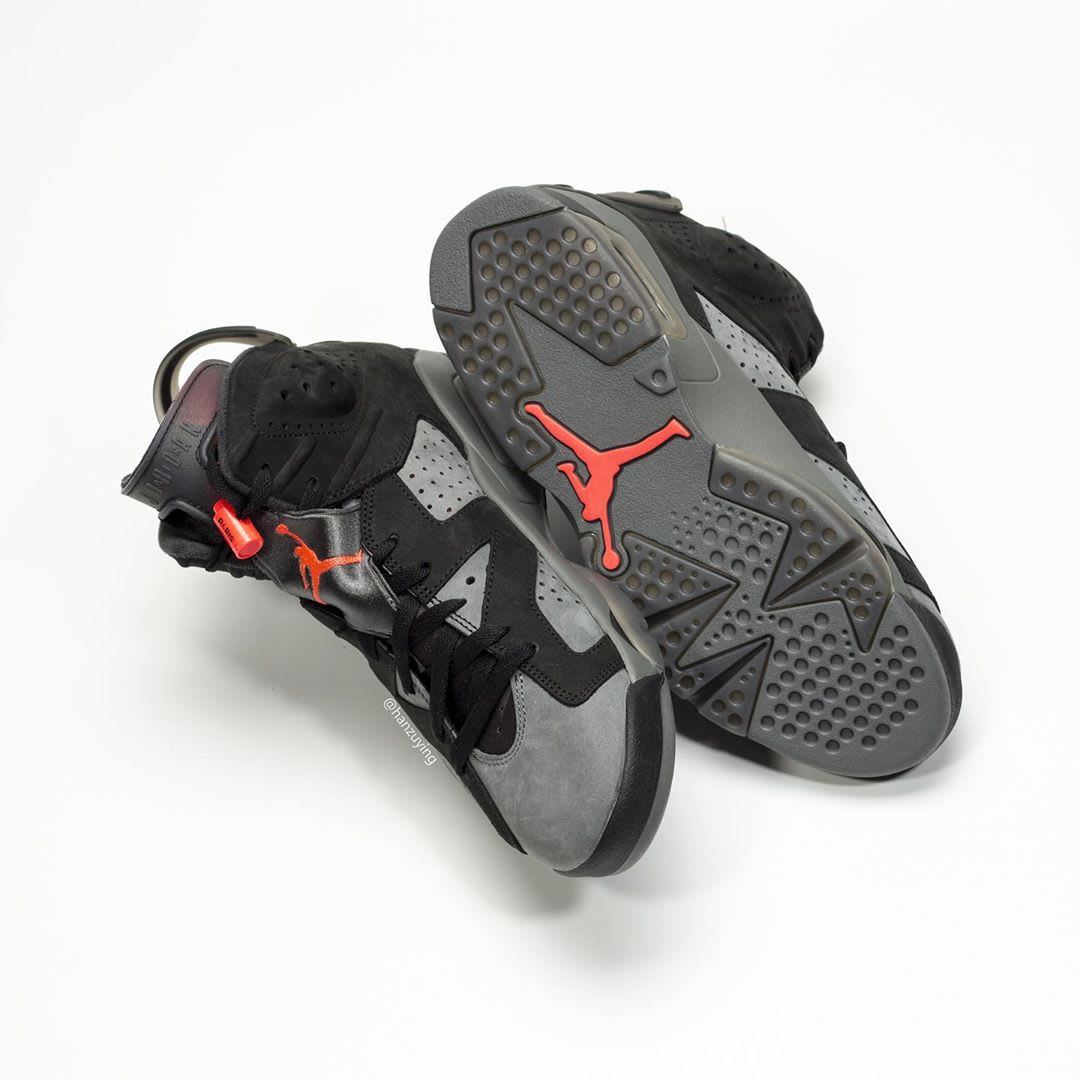 Air Jordan 6 Retro 'PSG' Iron Grey/Infrared 23-Black ...