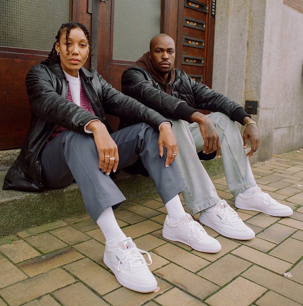 reebok on feet