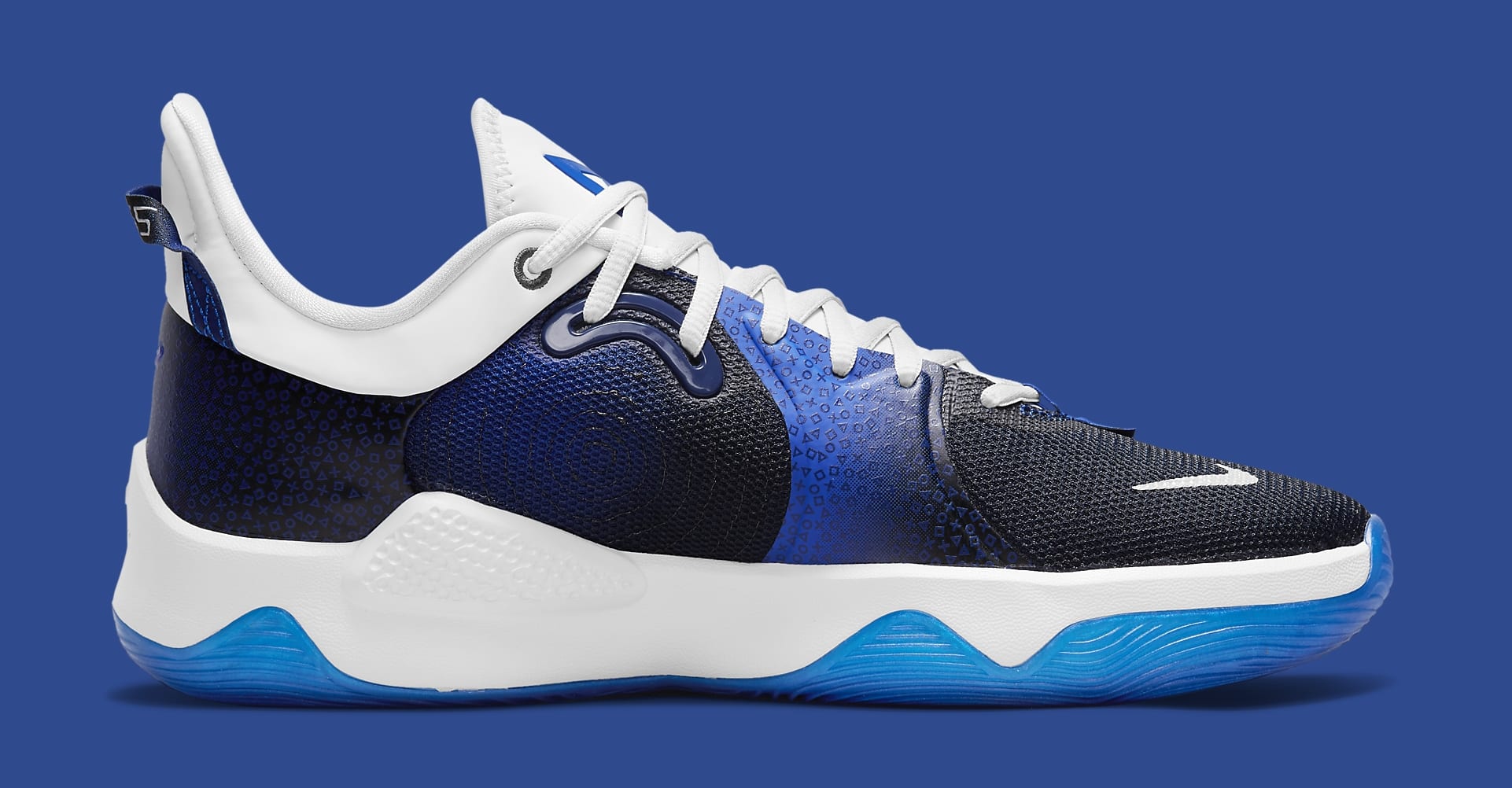 Playstation x Nike PG 5 'PS5' Blue CW3144-400 Medial