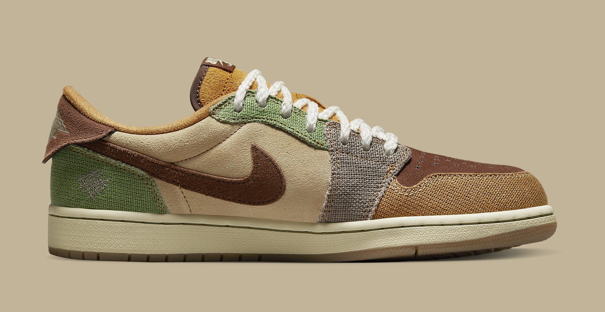 Zion Williamson x Air Jordan 1 Low #39 Flax and Oil Green #39 DZ7292 200