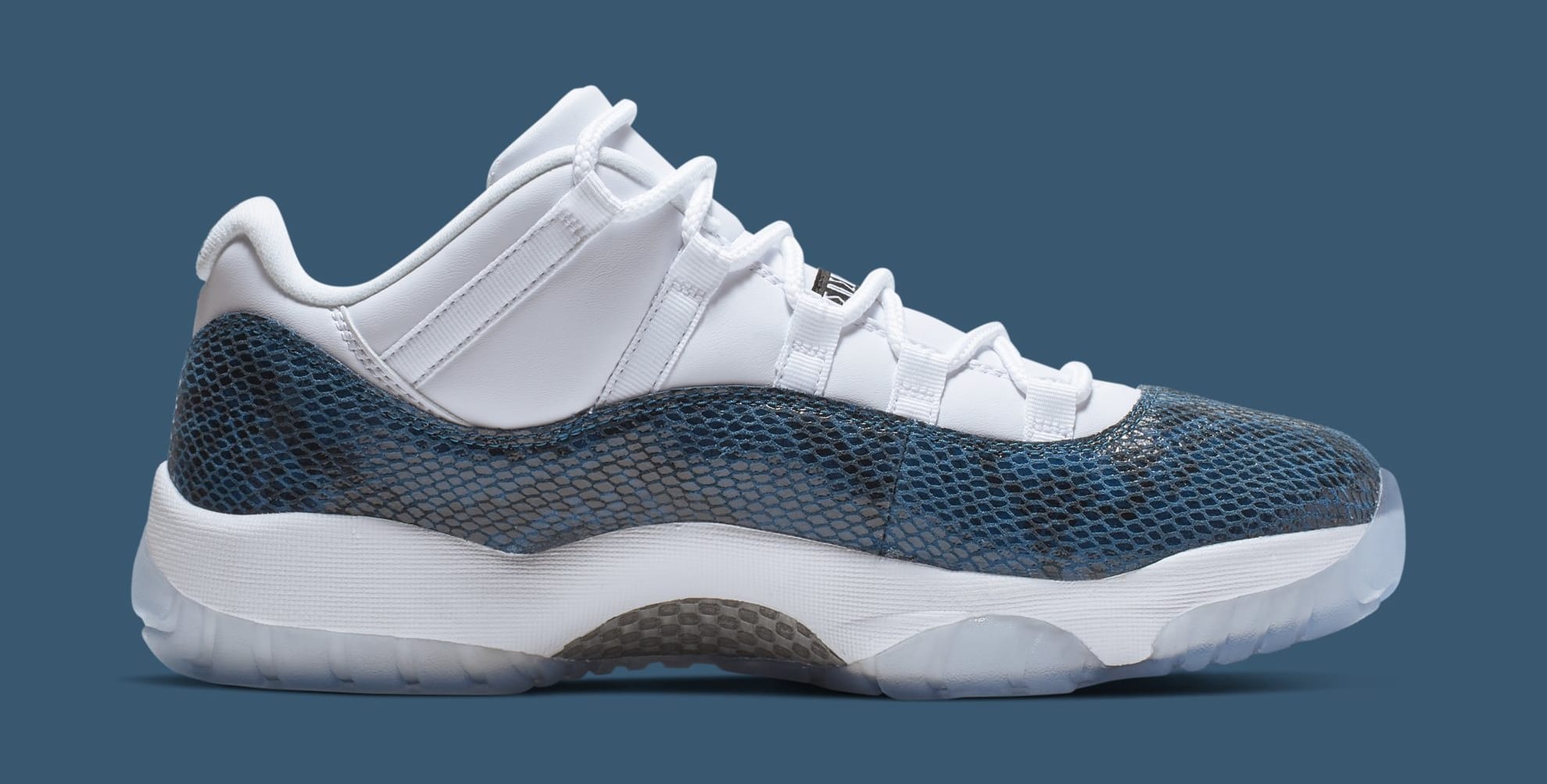 White and blue snakeskin 11 store