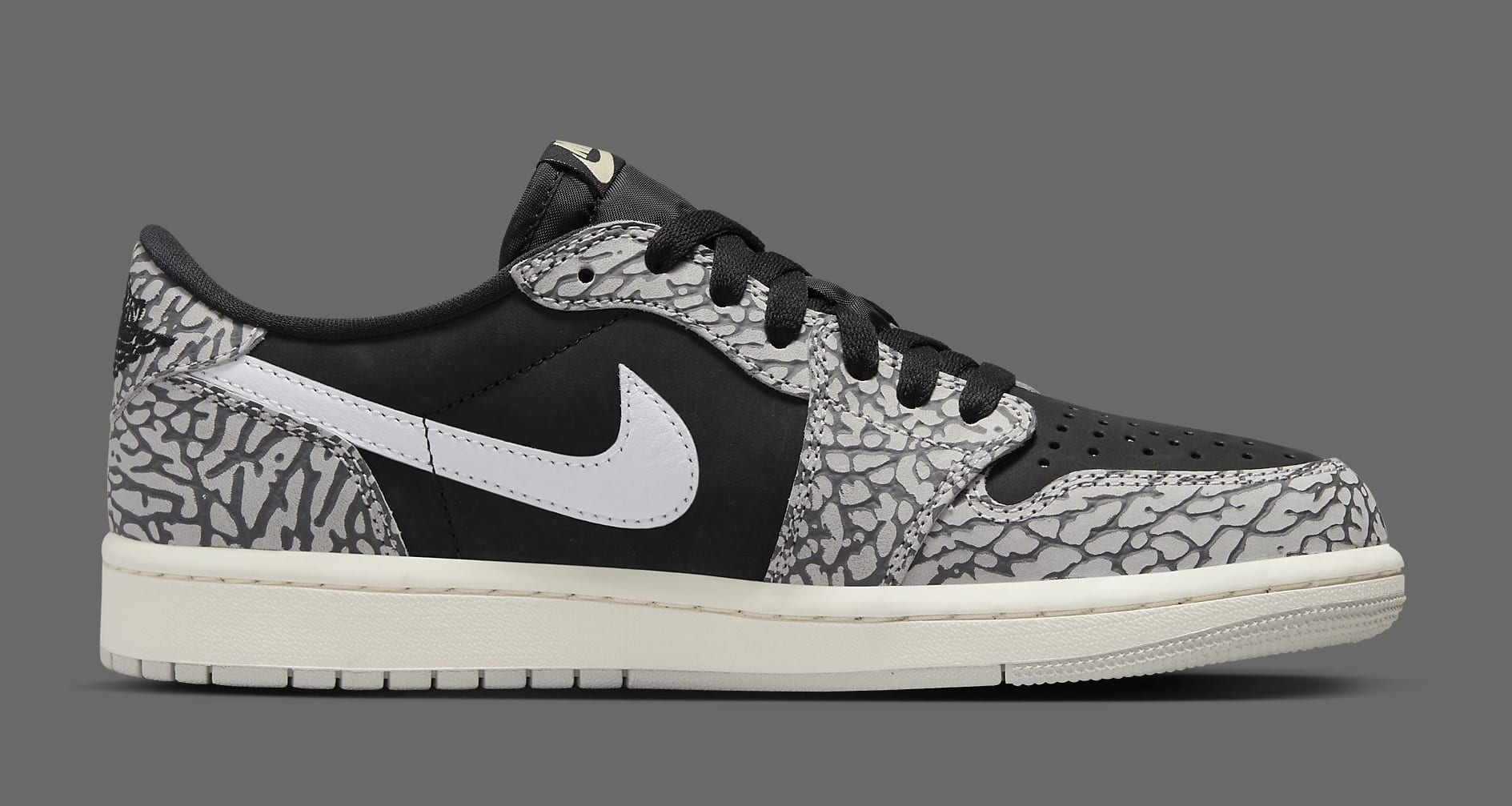 Closer Look at the 'Cement' Air Jordan 1 Low Inspired by the 'Black