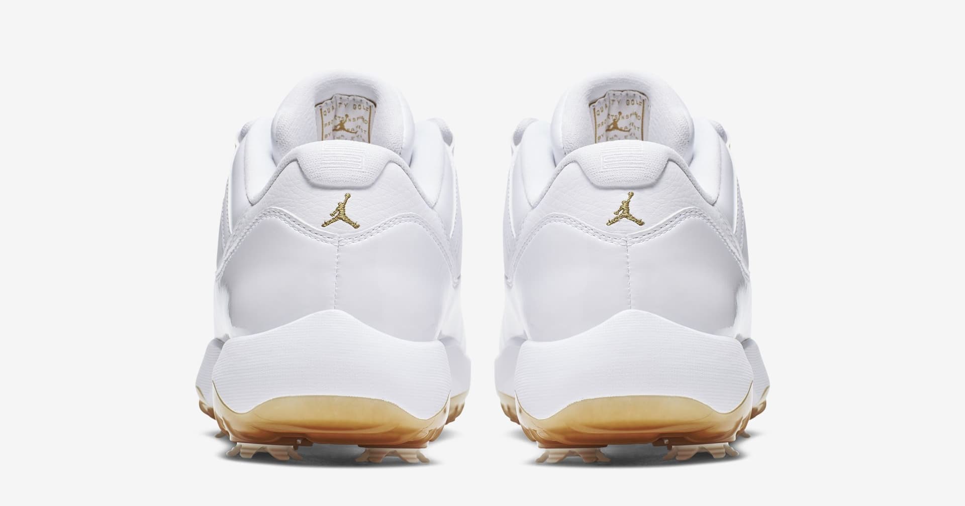 air jordan 11 low golf white metallic gold