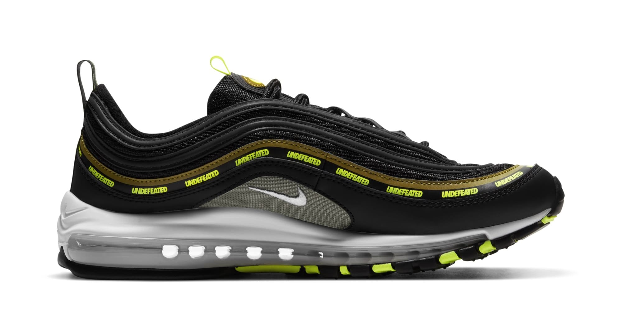Undefeated x Nike Air Max 97 'Black/Volt' DC4830-001 (Medial)