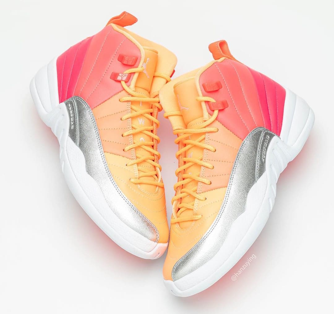 air jordan 12 pink orange