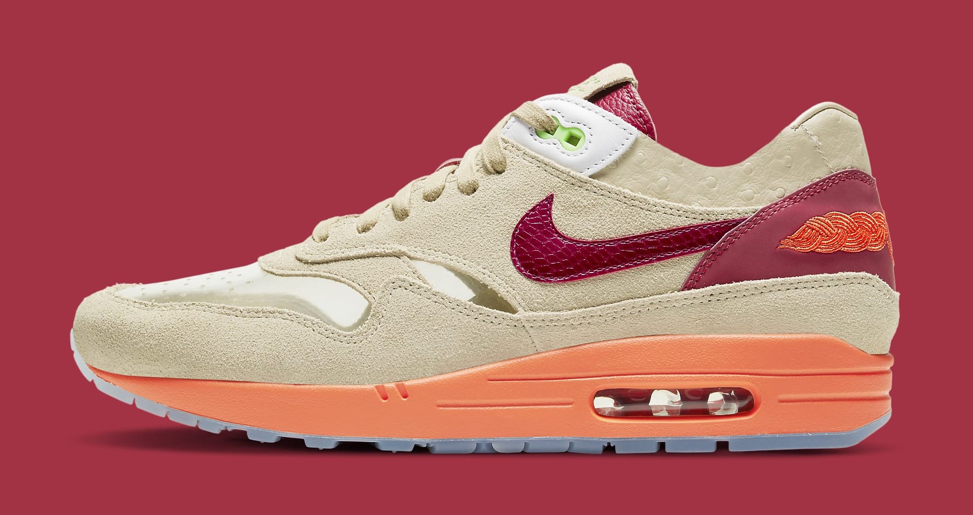 Clot x Nike Air Max 1 'Kiss of Death' 2021 DD1870-100 Lateral
