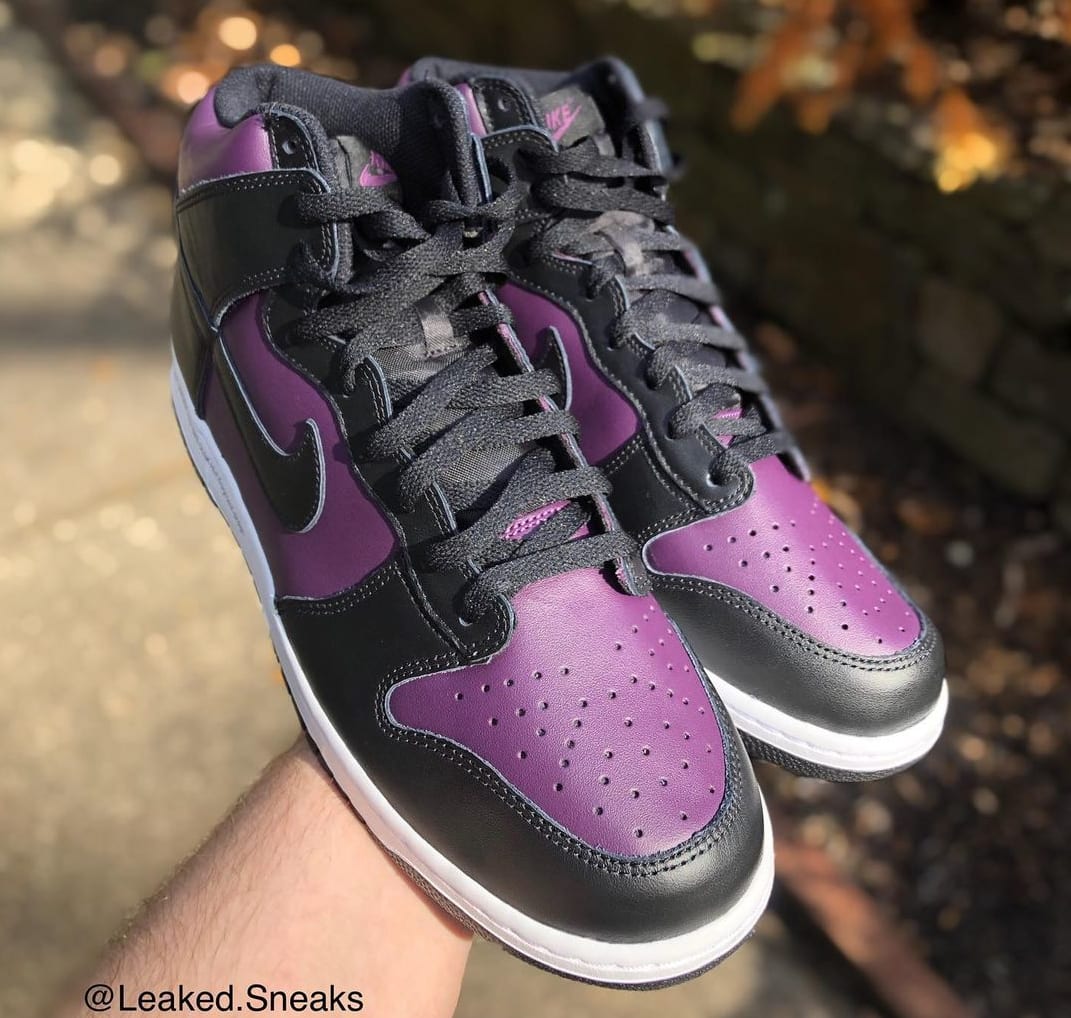 Fragment x Nike Dunk High Wine/Black/White 'Beijing' (Front)