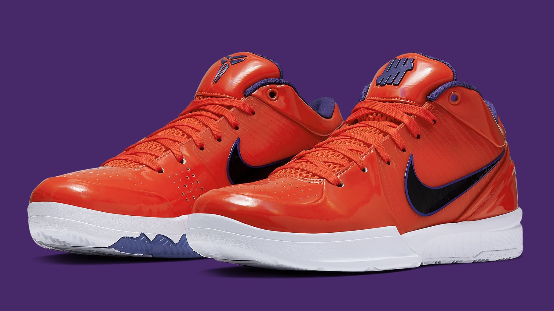 kobe 4 undefeated orange