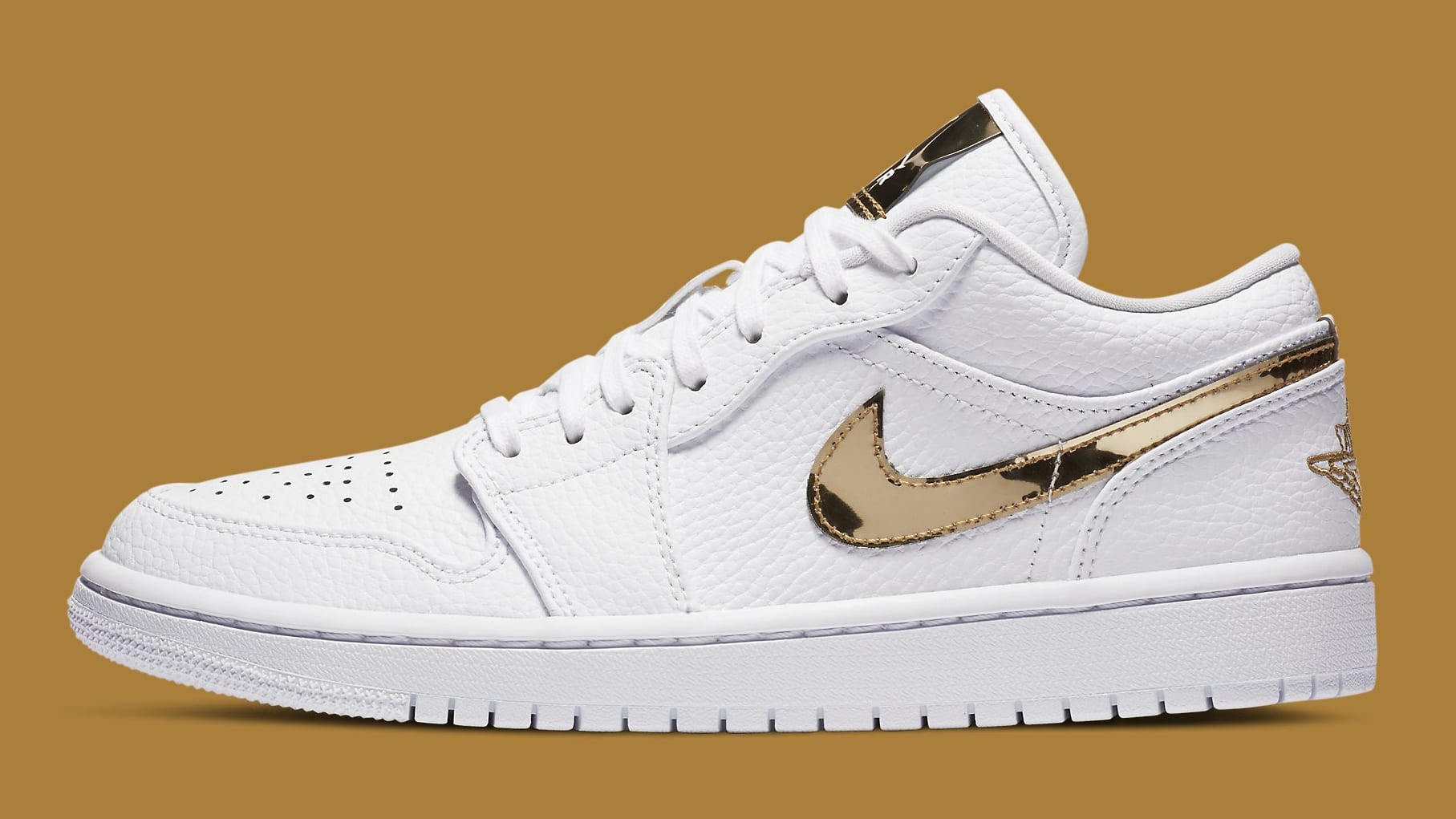 nike jordan white and gold