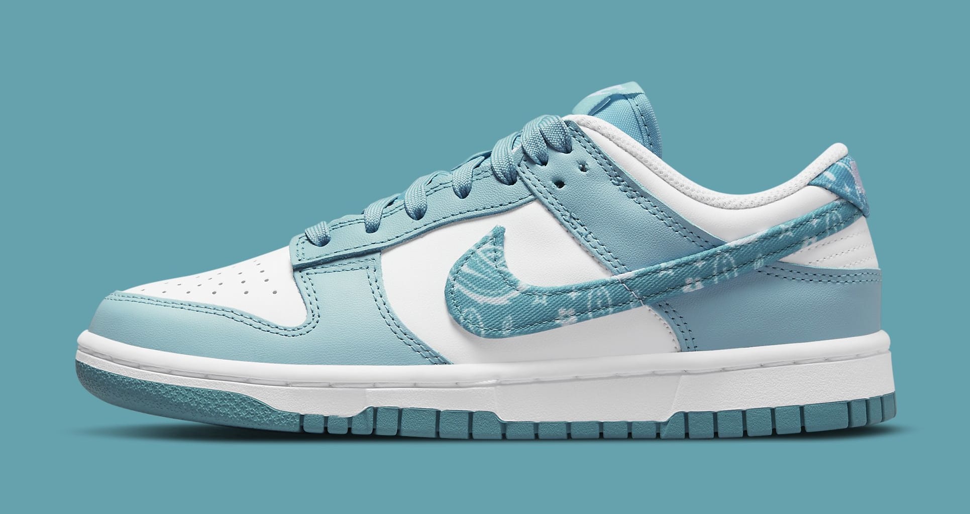 Nike Dunk Low 'Paisley Teal' DH4401 101 Lateral