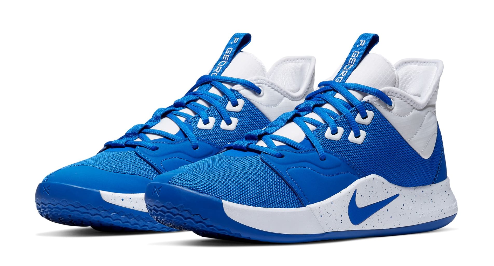 Nike PG 3 Team Bank Basketball Shoes Game Royal/White CN9512-405 US Men