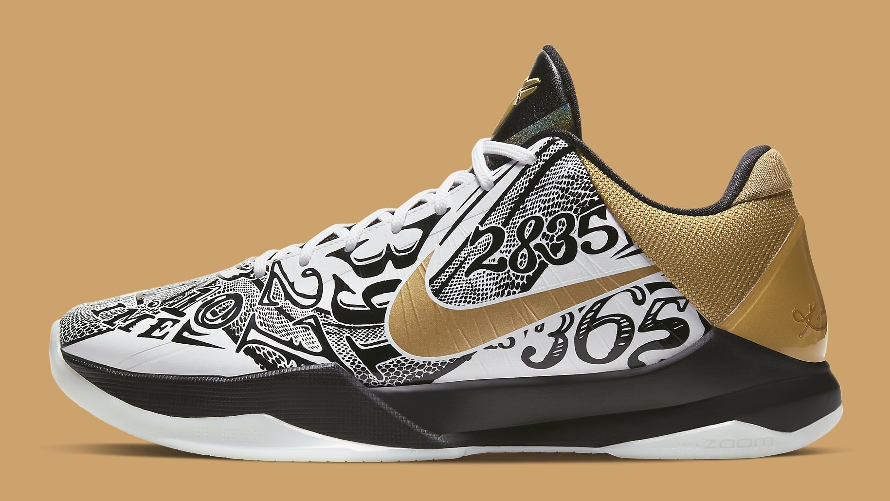 kobe 5 protro black gold