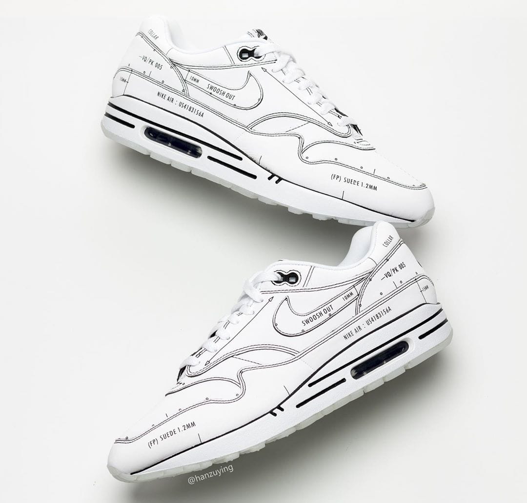 nike air max schematic white