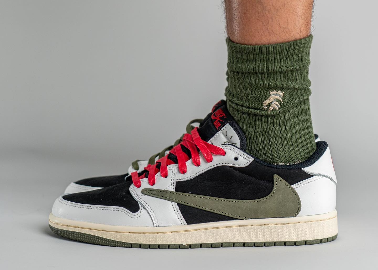 Travis Scott x Air Jordan 1 Low Olive Release Info Hype Vault