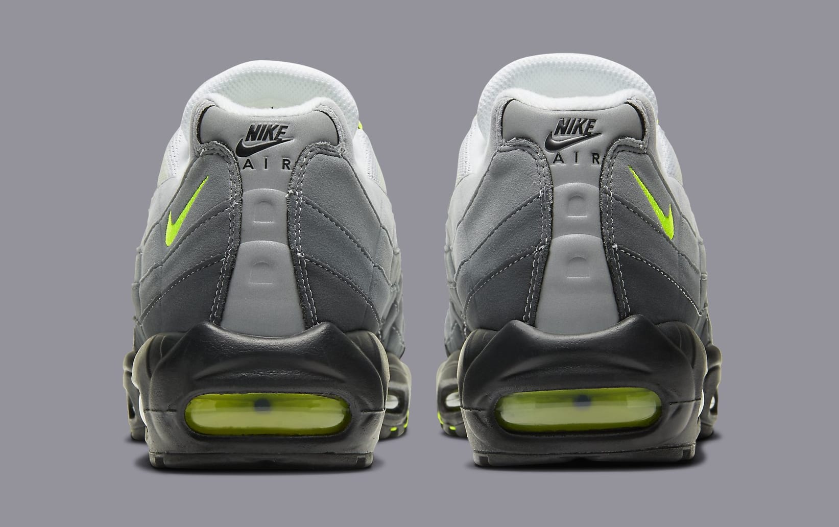 neon green and grey air max 95