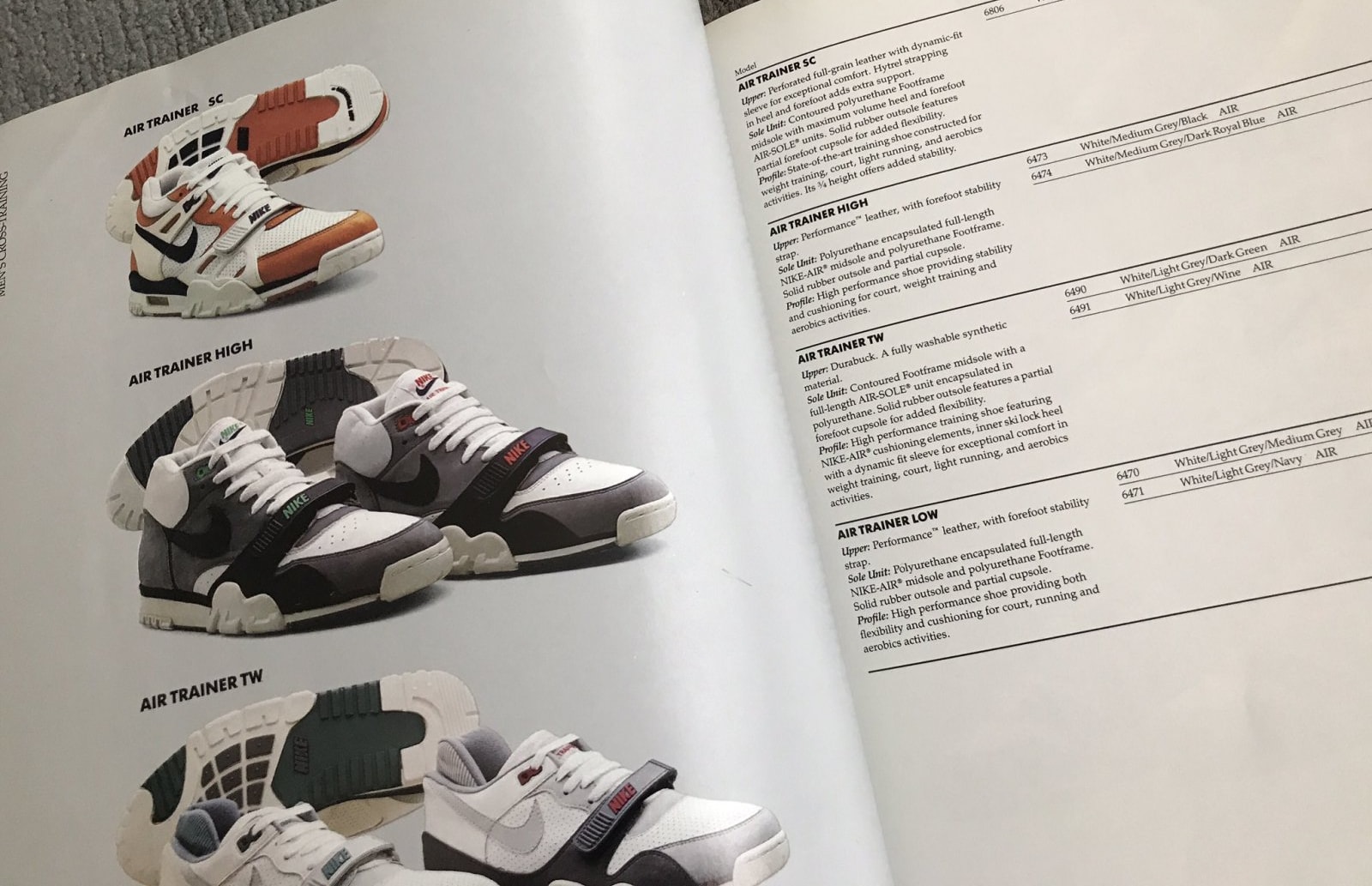 Nike Air Trainer 1 Catalog