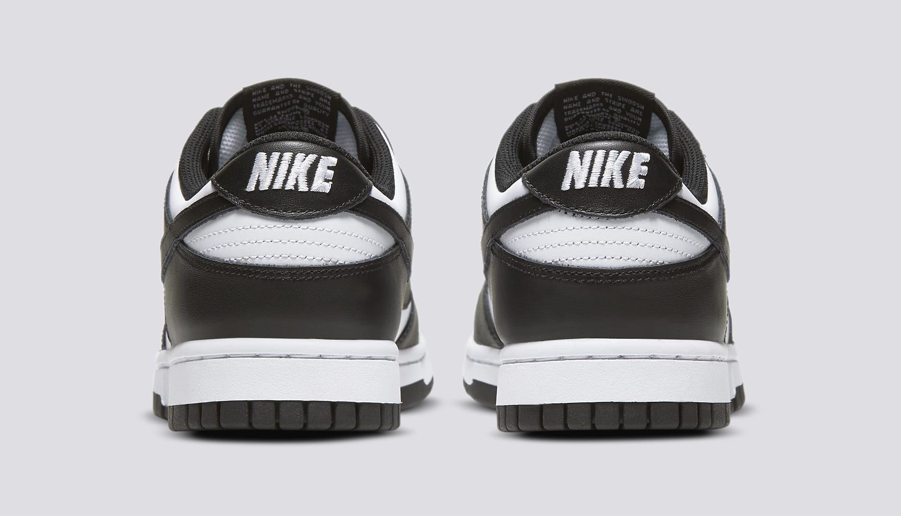 Nike Dunk Low 'Black/White' DD1503-101 Heel