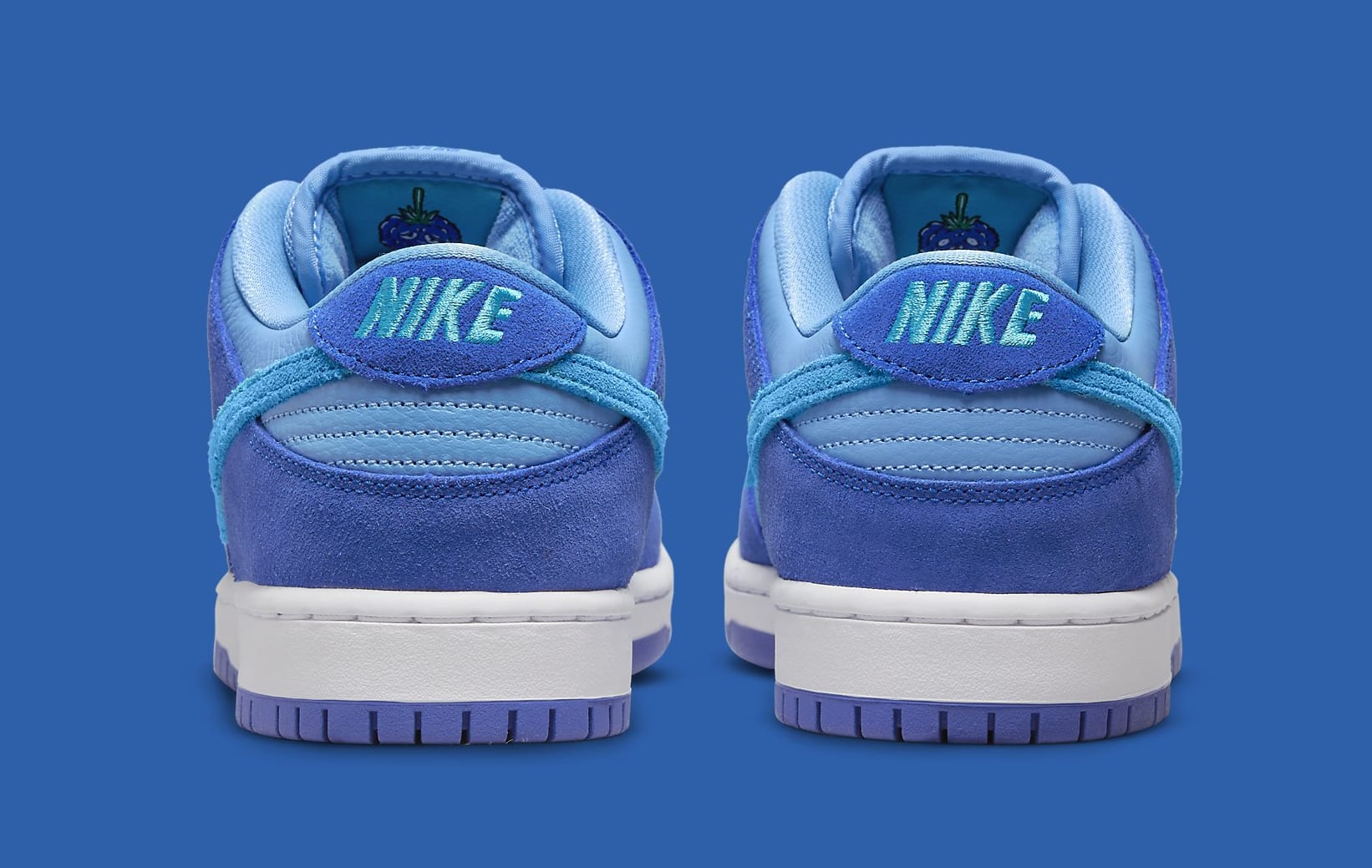 Nike SB Dunk Low 'Blue Raspberry' DM0807 400 Heel