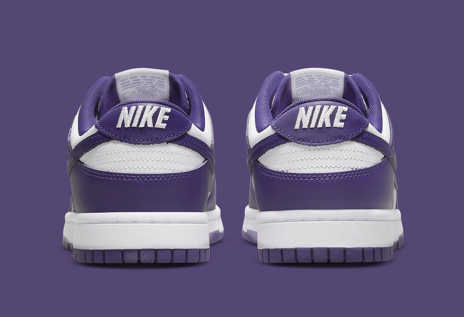 Nike Dunk Low 'Court Purple' DD1391 104 Heel
