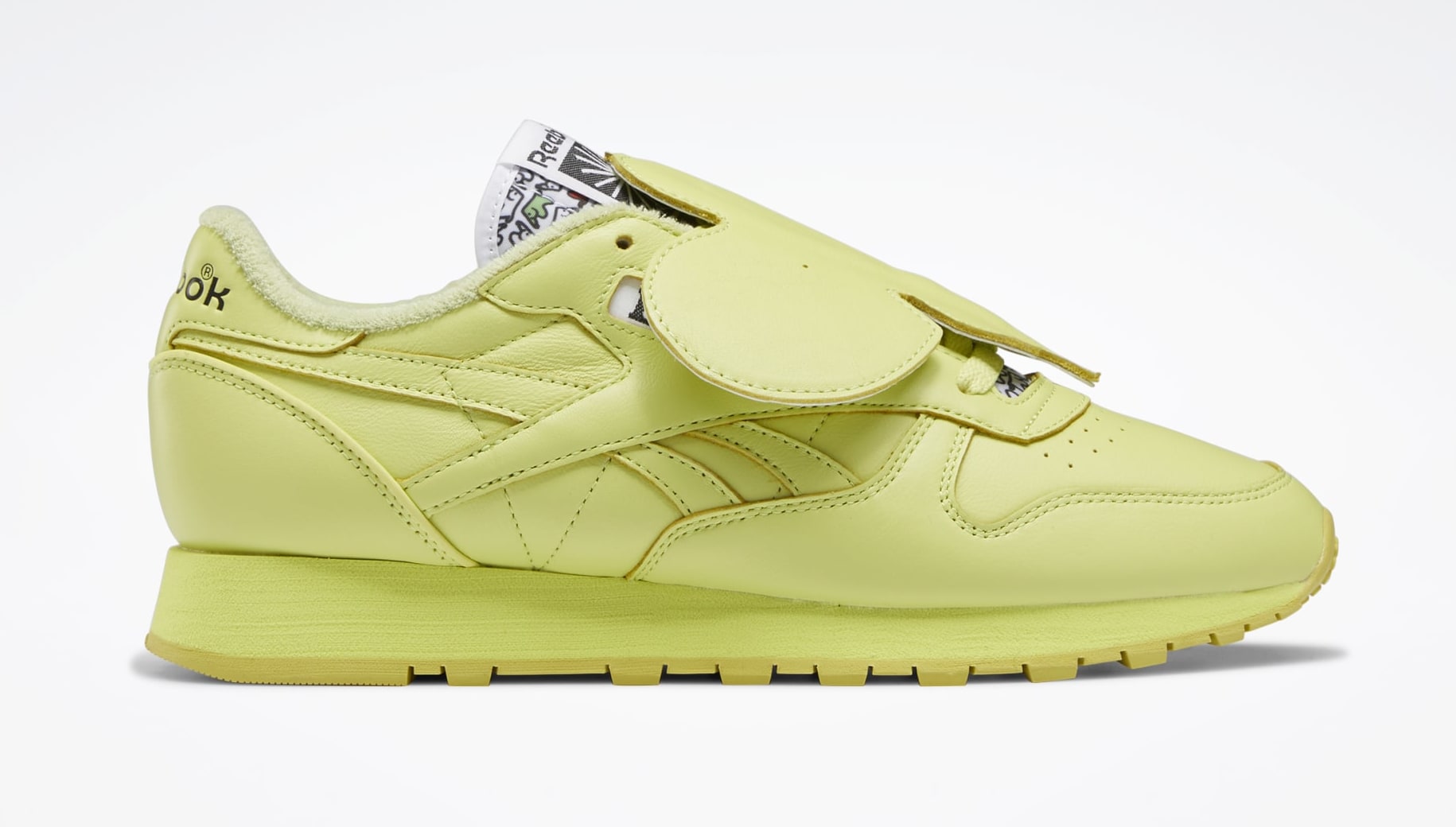 Eames x Reebok Classic Leather 'Yellow Elephant' GY6386 Lateral