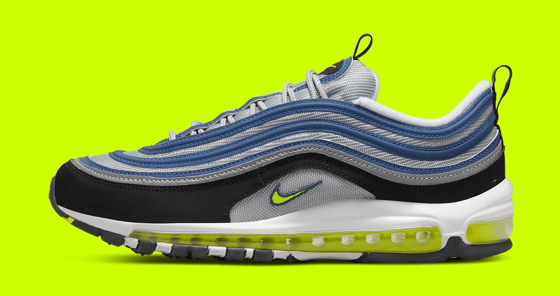 Navy blue and lime green air max deals