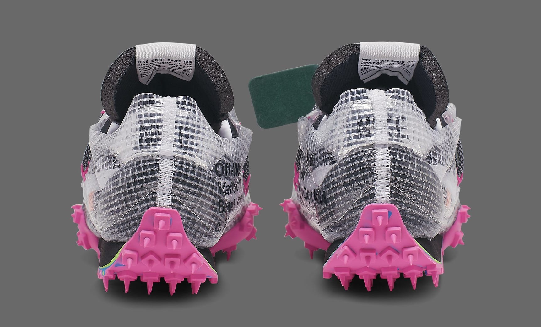 off white waffle racer fuchsia