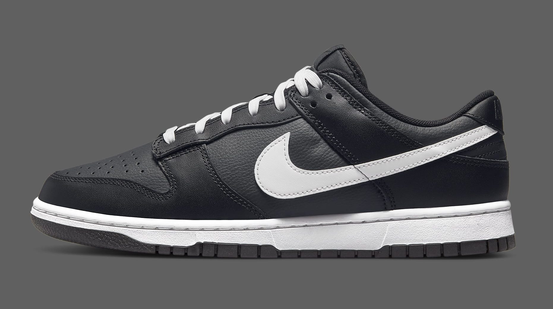 black and white dunk low release