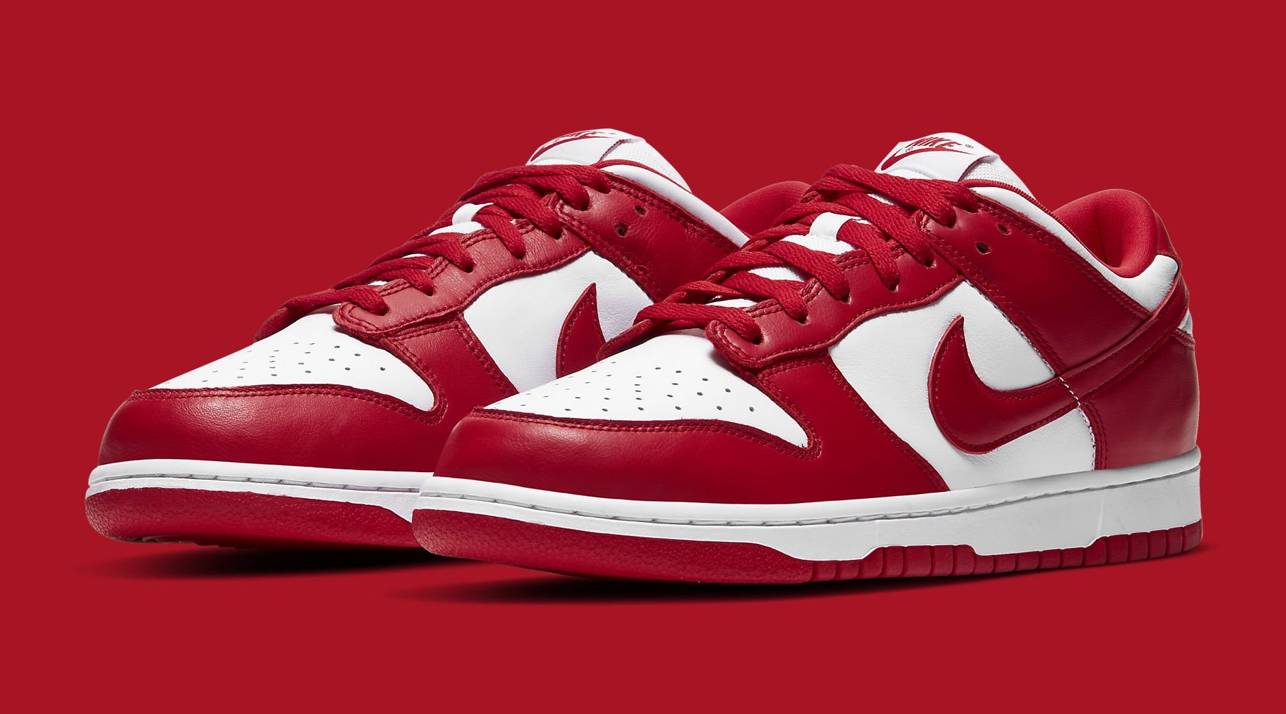 university dunks red