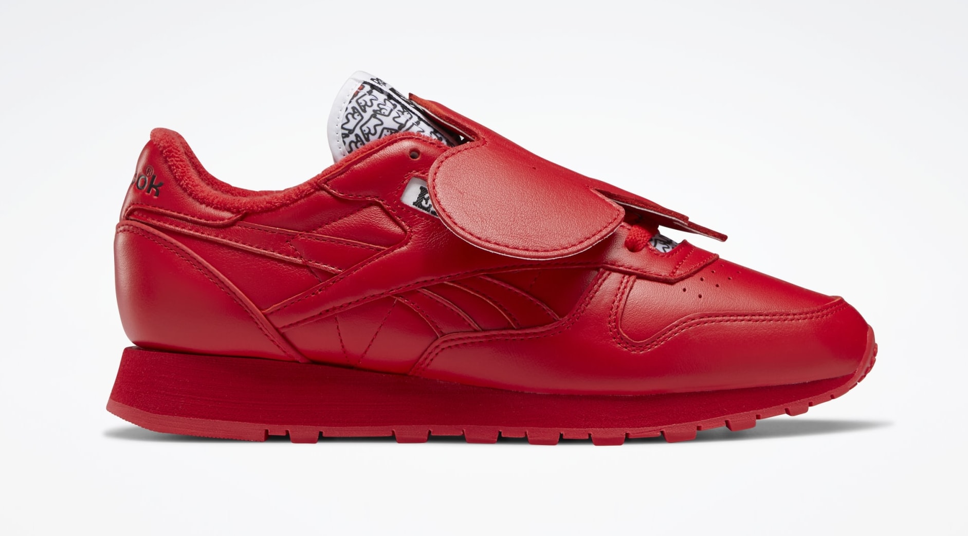 Eames x Reebok Classic Leather 'Red Elephant' GY6384 Lateral