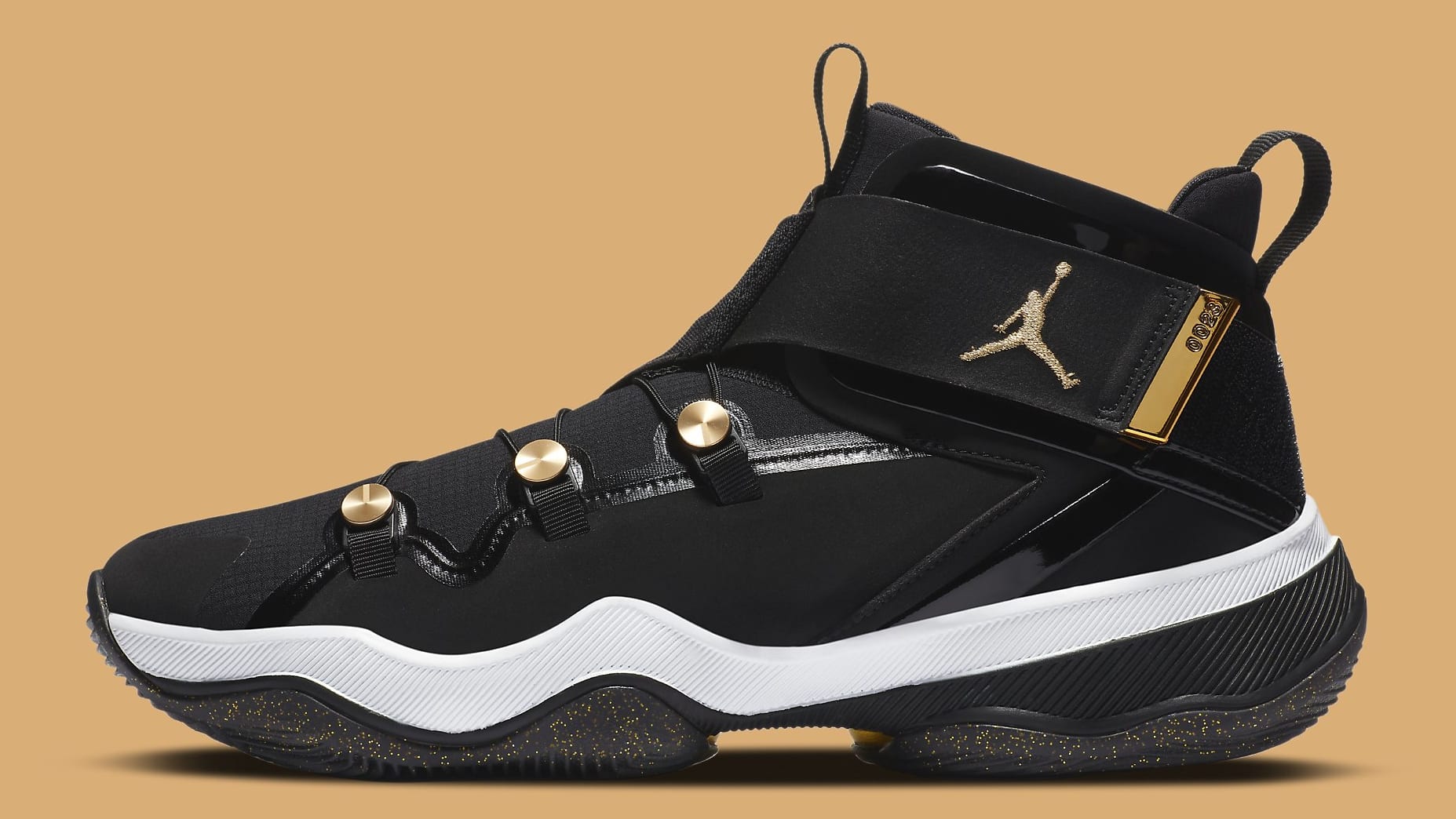 new black and gold jordans