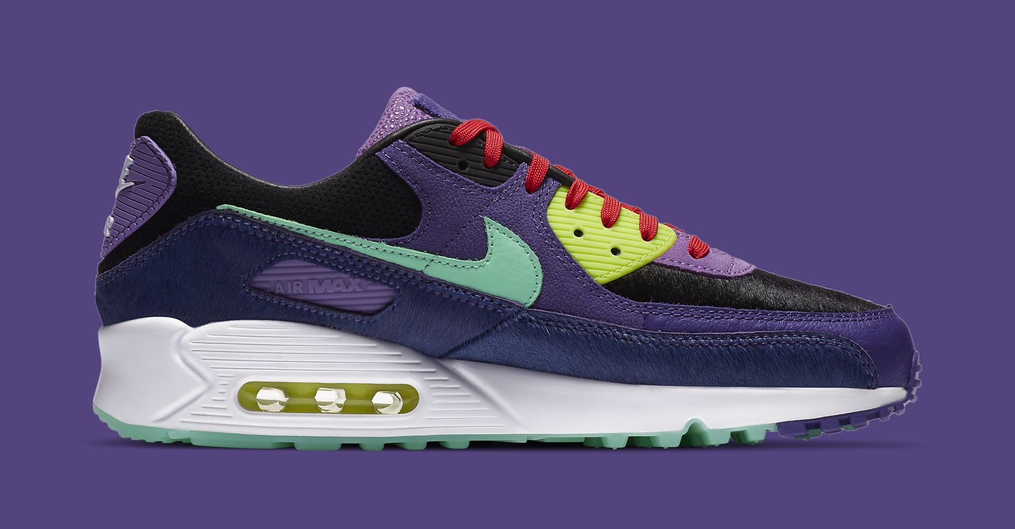 nike air max 90 black white violet