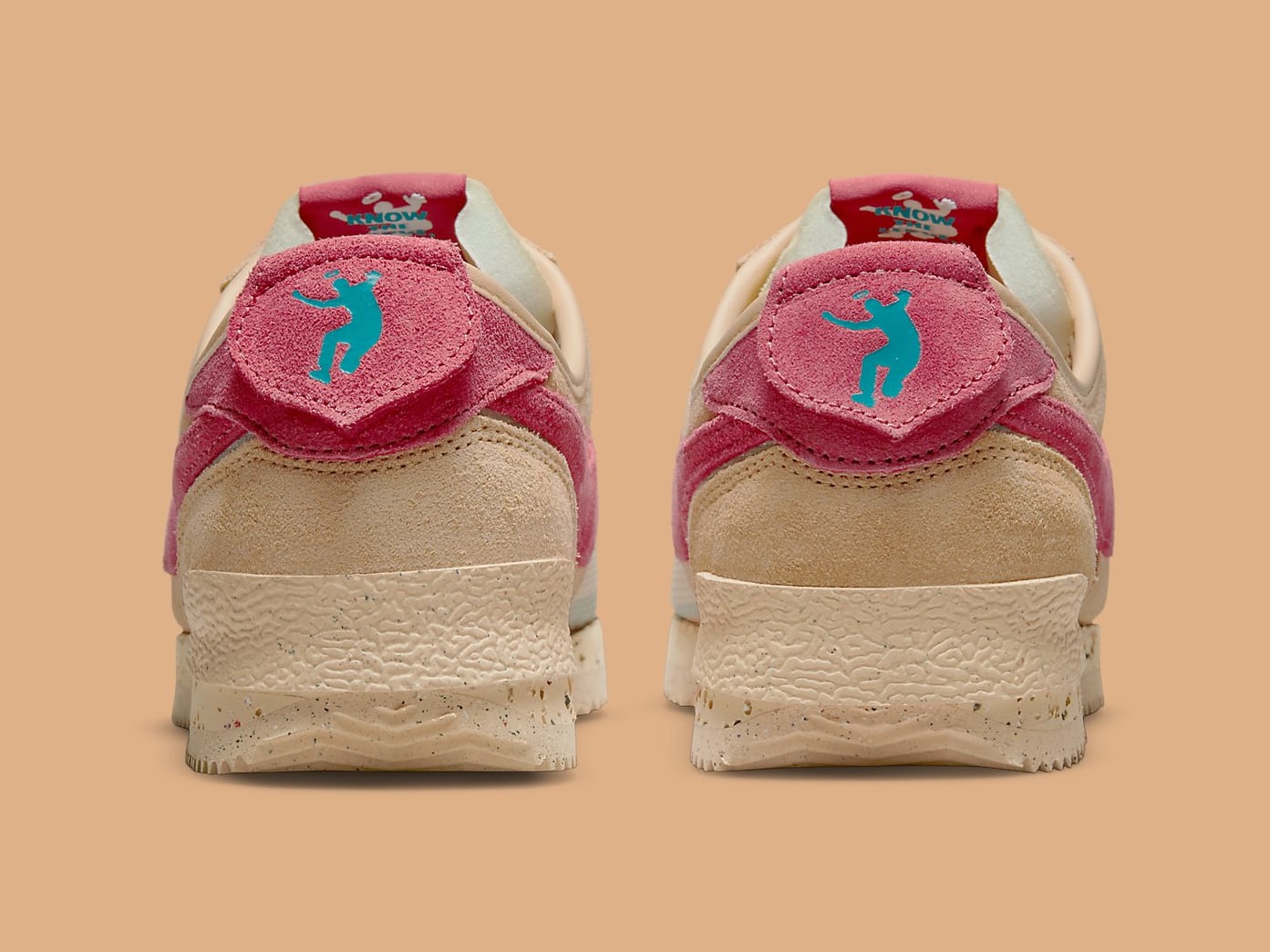 Union x Nike Cortez Tan Release Date DR1413-200 Heel