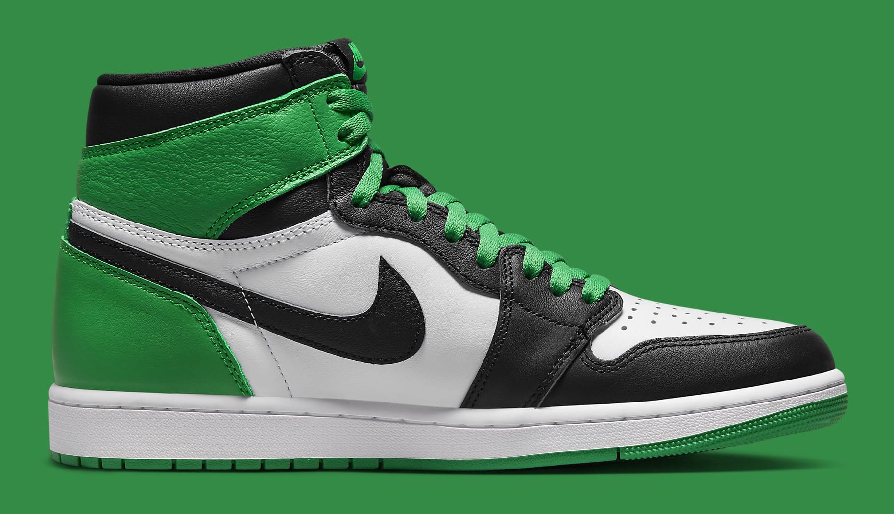 Air Jordan 1 I High Lucky Green DZ5485-031 Medial