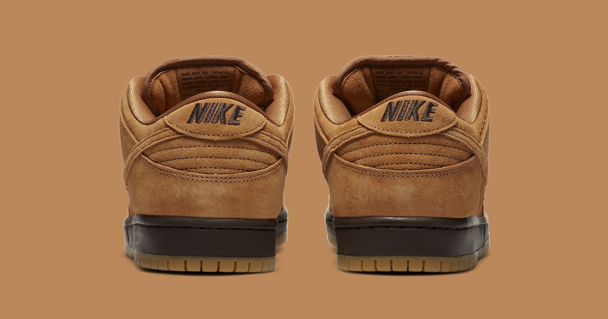 Nike SB Dunk Low 'Wheat Mocha' BQ6817-204 Heel