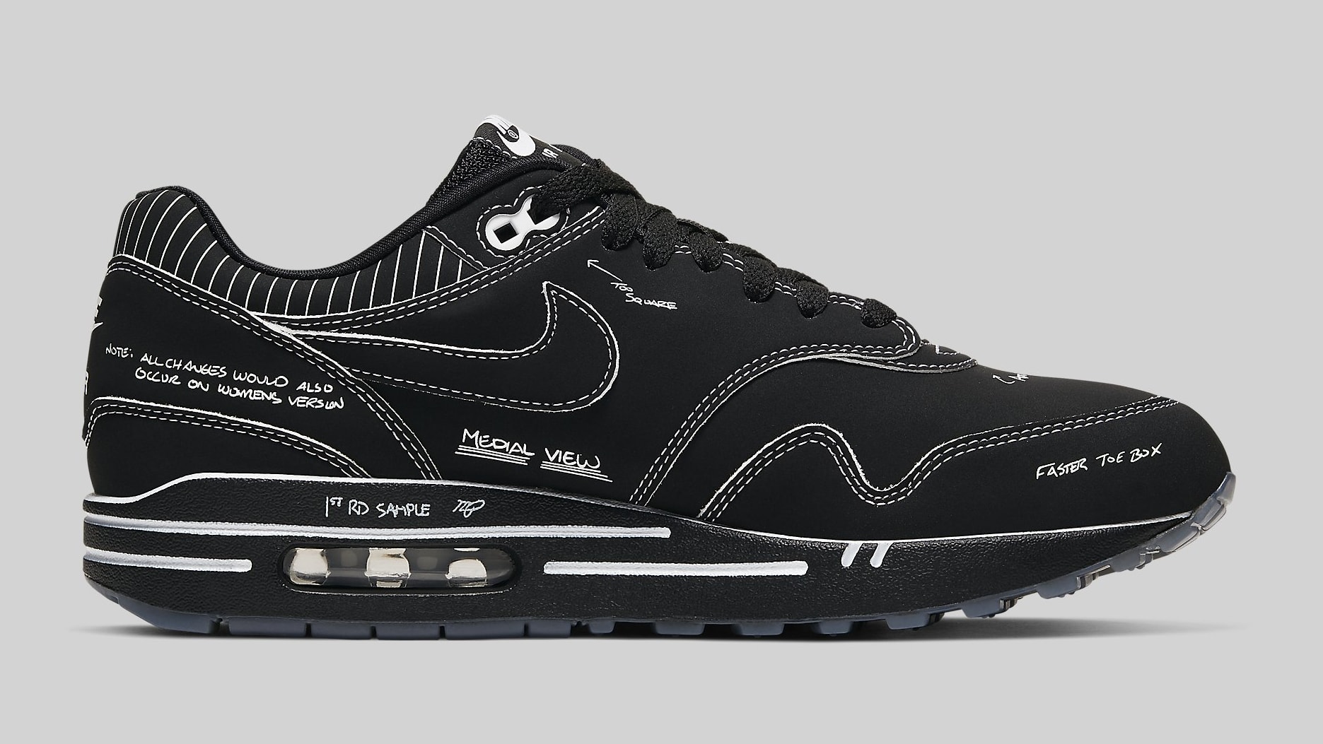 nike air max 1 tinker schematic black