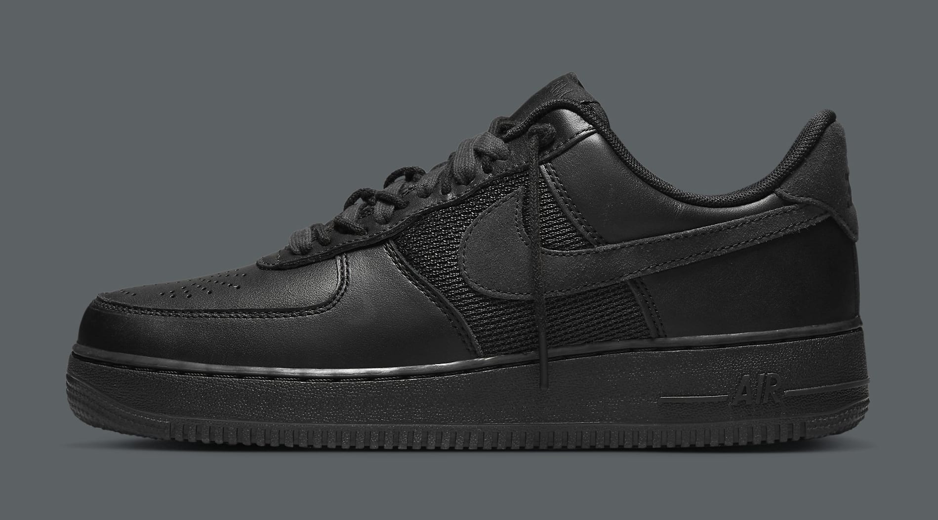 Slam Jam x Nike Air Force 1 Low 'Black' DX5590 001 Lateral