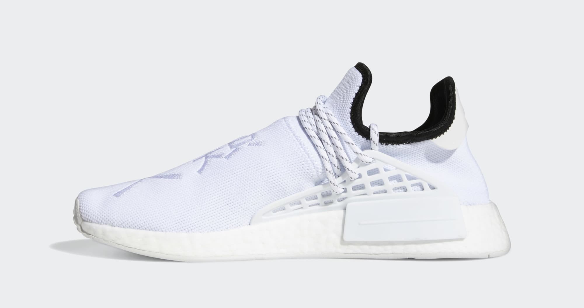 Pharrell Adidas NMD Hu White GY0092 Medial