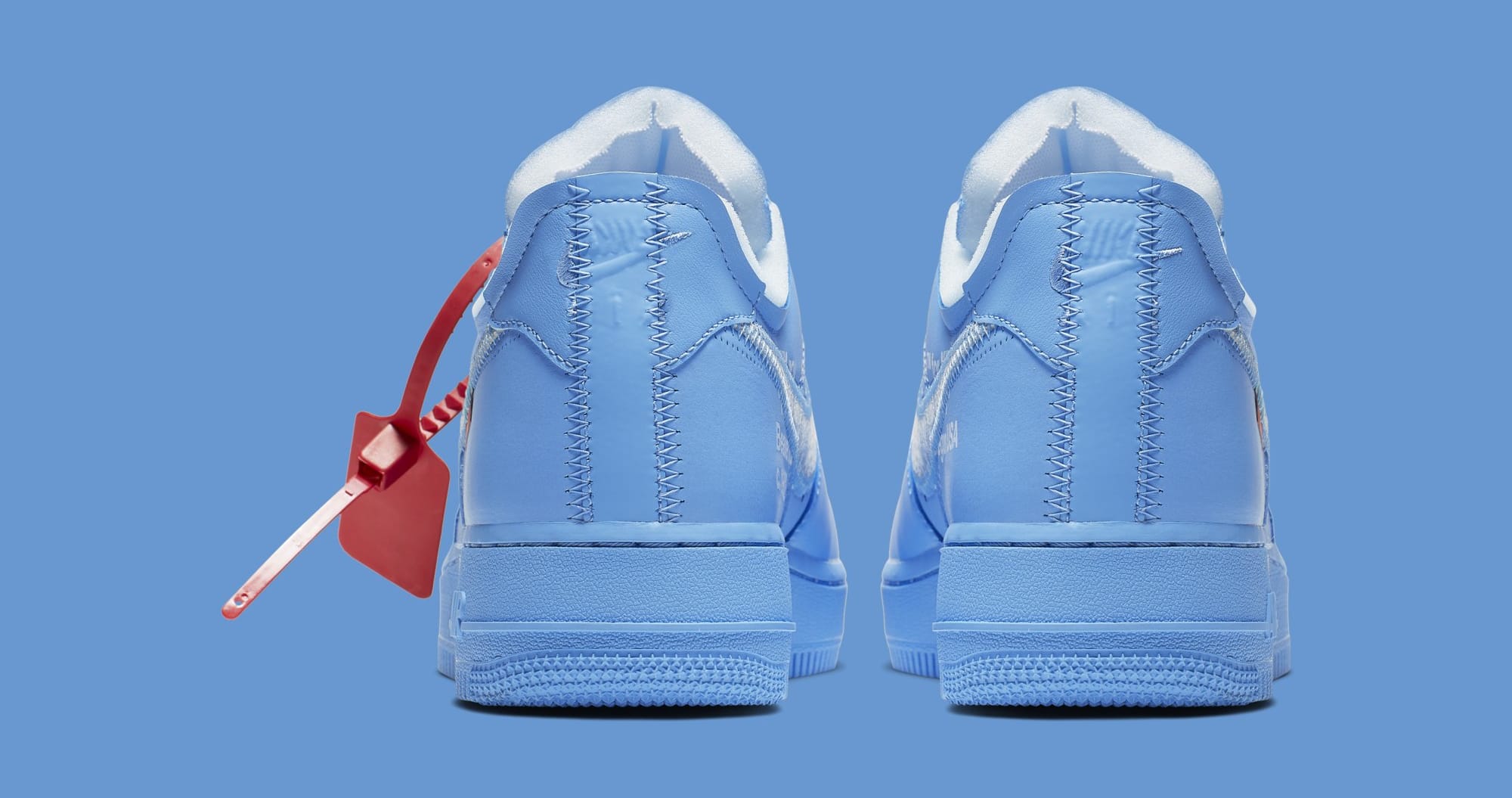 Off-White x Nike Air Force 1 Low 'MCA Chicago' CI1173-400 (Heel)