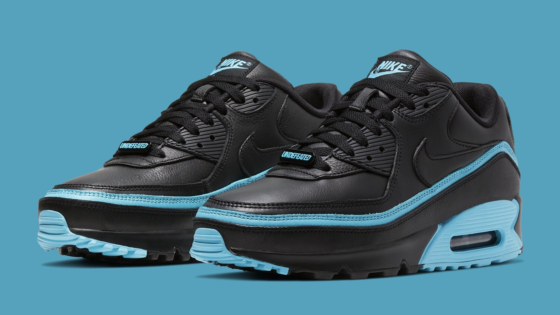 nike air max 90 undefeated black blue fury