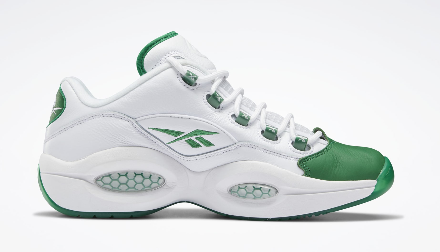 Reebok Question Low 'Green Toe' GZ0367 Medial