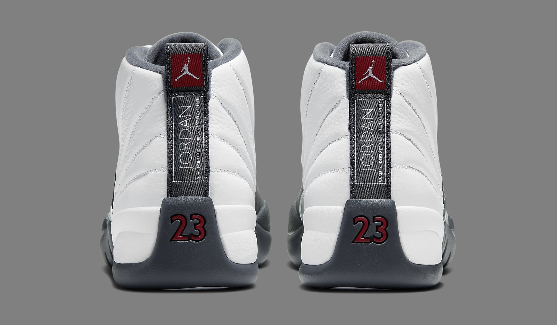 white and grey jordan 12