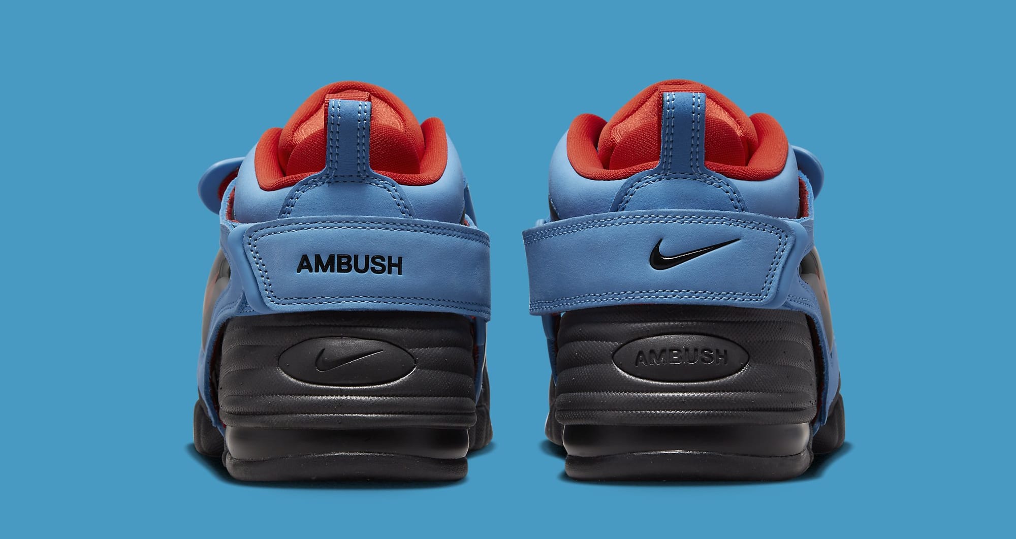 Ambush x Nike Air Adjust Force 'University Blue/Habanero Red' (Heel)
