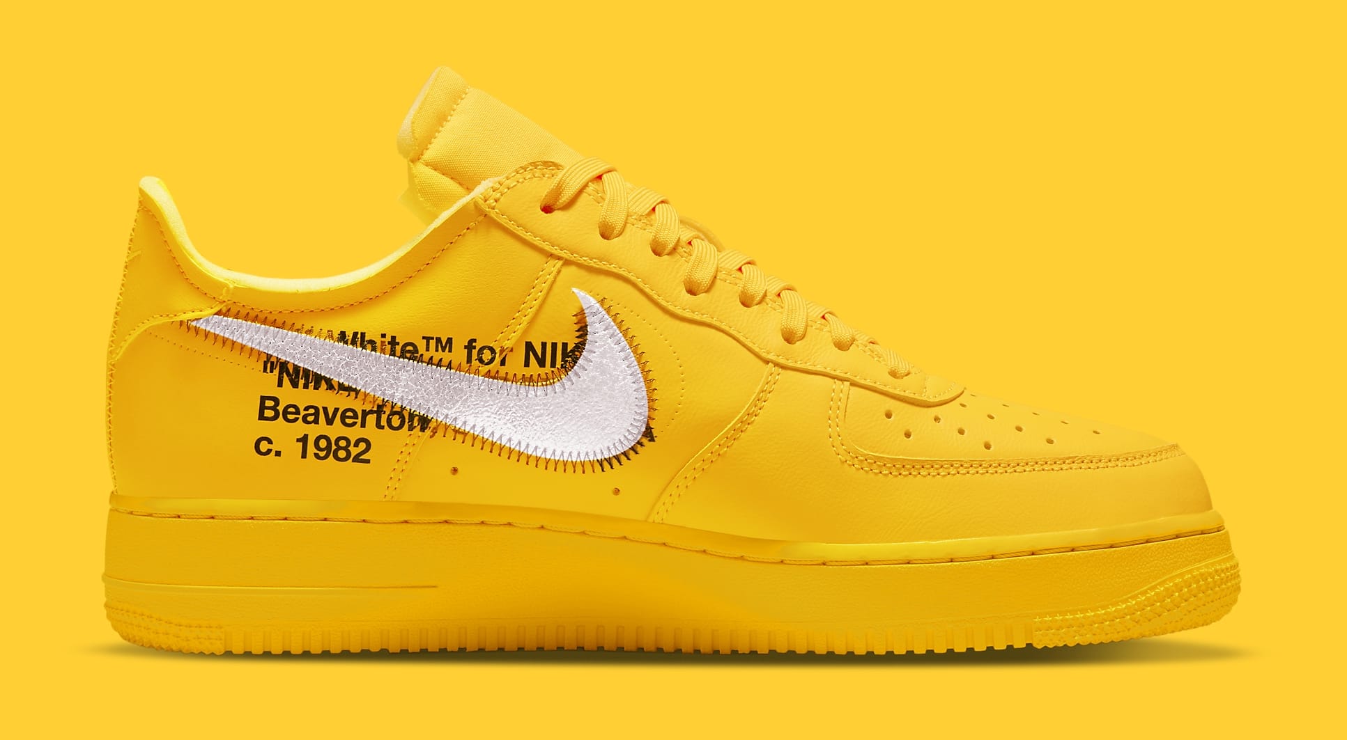 off white air force 1 yellow retail price