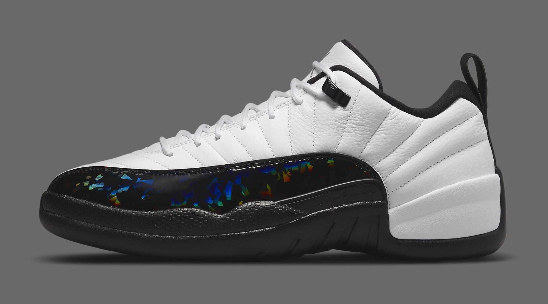 Air Jordan 12 Low 'White and Black' DO8726 100 Lateral
