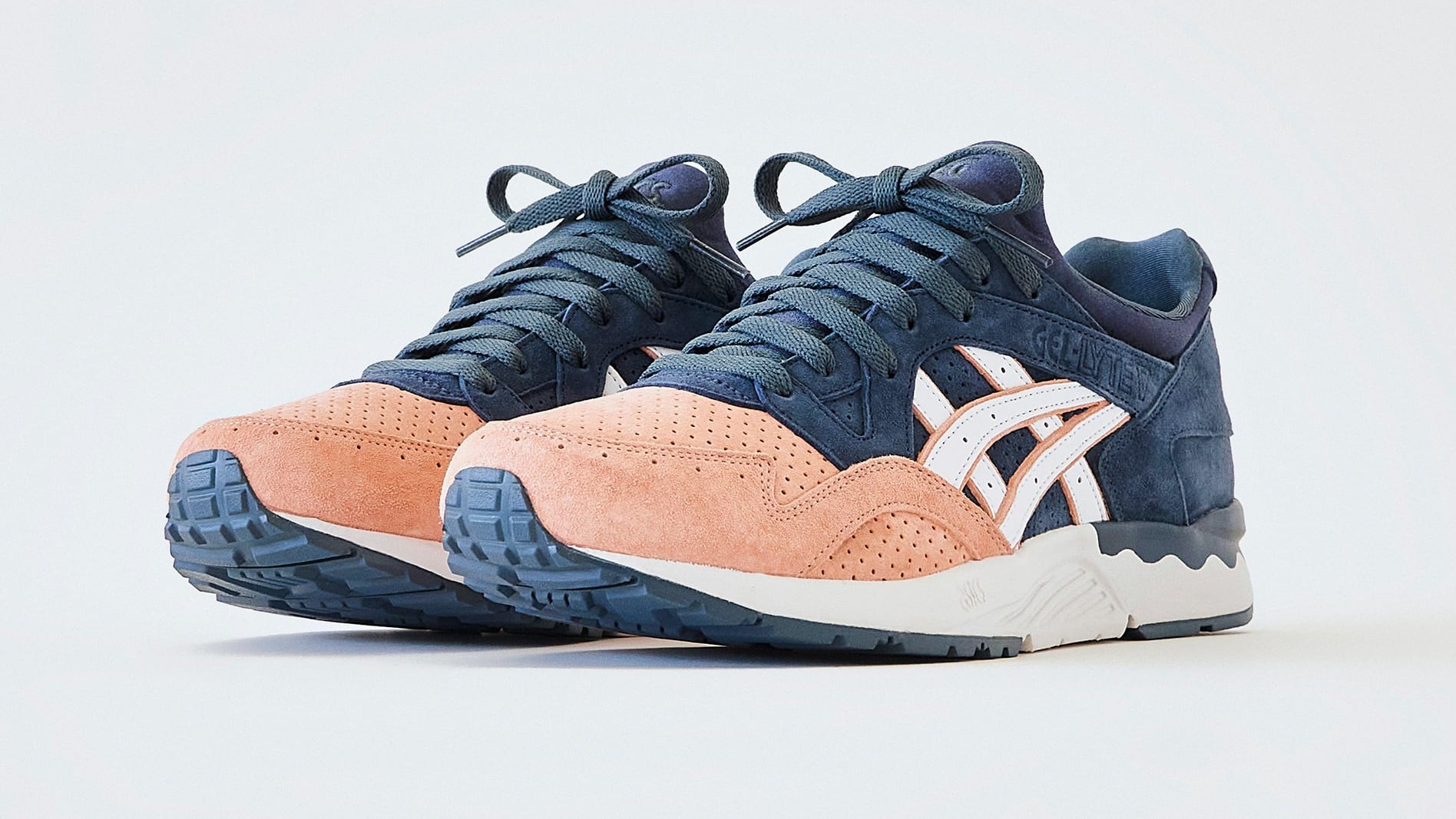 Ronnie Fieg Kith x Asics Gel-Lyte 5 'Salmon Toe' and 'Leather Back